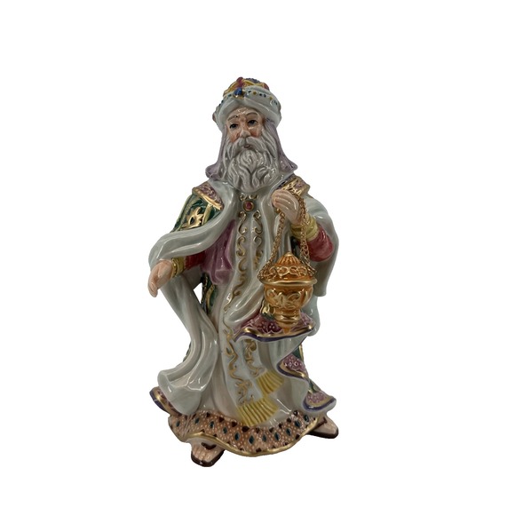 Fitz & Floyd Nativity Arabian King 19-204 Figurine Hand Painted Christmas Decor